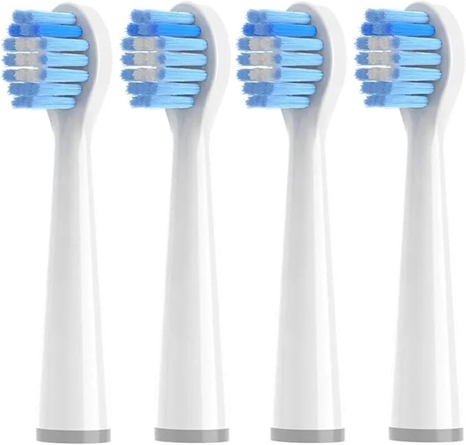 4 Pcs/Pack Replacement Brush HeadsCompatible for Usmile Q3 Q3S Q1 Electric Toothbrush Head Soft Bristles(Blue)