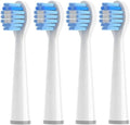 4 Pcs/Pack Replacement Brush HeadsCompatible for Usmile Q3 Q3S Q1 Electric Toothbrush Head Soft Bristles(Blue)