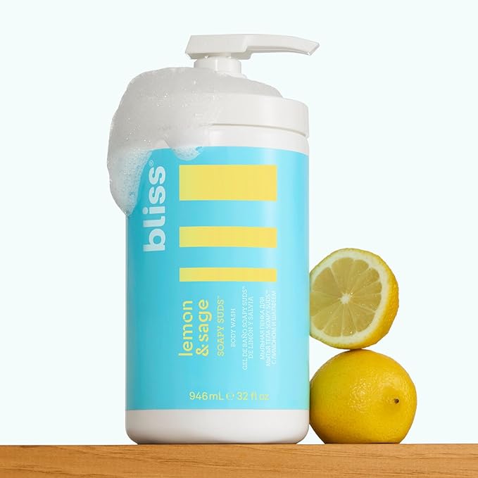 Bliss Lemon and Sage Body Wash + Eucalyptus Oil Shower Steamers | Relaxing Aromatherapy Shower Essentials