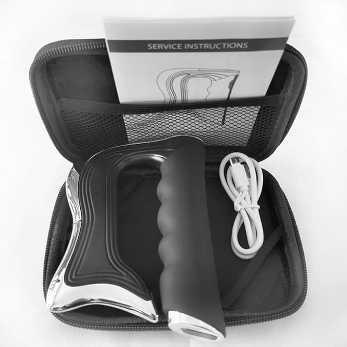 Fascia Knife Muscle Relaxation Electric Fascia Knife Fascia Massager Electric Scraping Tool Medical Scraper Applicable to The Whole BodyBlack