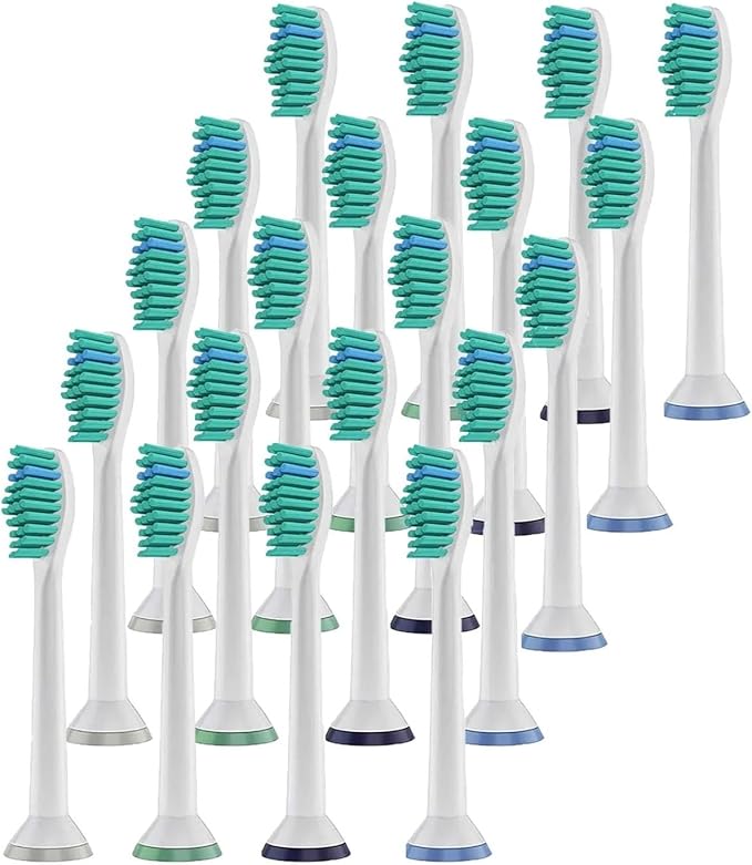 8-32pcs Replacement Toothbrush Heads Compatible with Philips Sonicare Electric Brush Head 1100 2100 4100 4300(20pcs)
