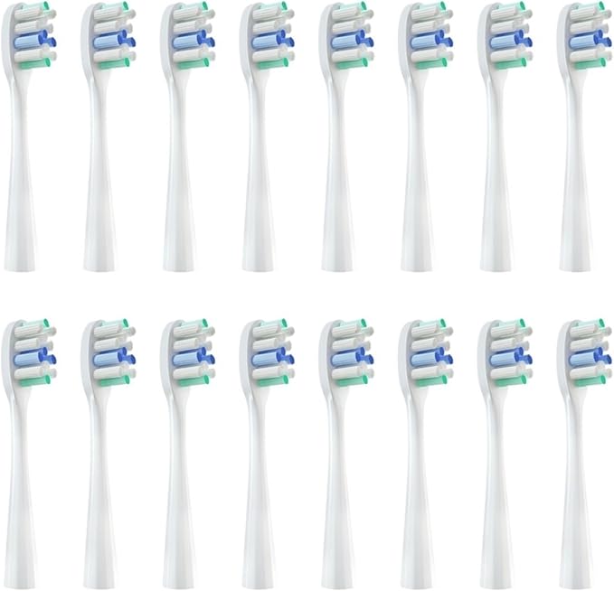Replacement Toothbrush Heads Compatible for Y1/Y1S/Y1pro/Y3/Y4/Y5/P1/P3/P4/P5/P10/U1/U2/U3/U4/U2S/U3S/F2/F1 Series(16white B)