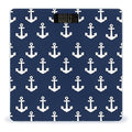 Men's Smart Scale for Body Weight Digital Bathroom Weighing Scale Automatic Switch Energy Saving Scale Navy Nautical Anchor