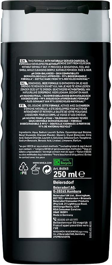 Nivea Men Active Clean Shower Gel(250 ml)