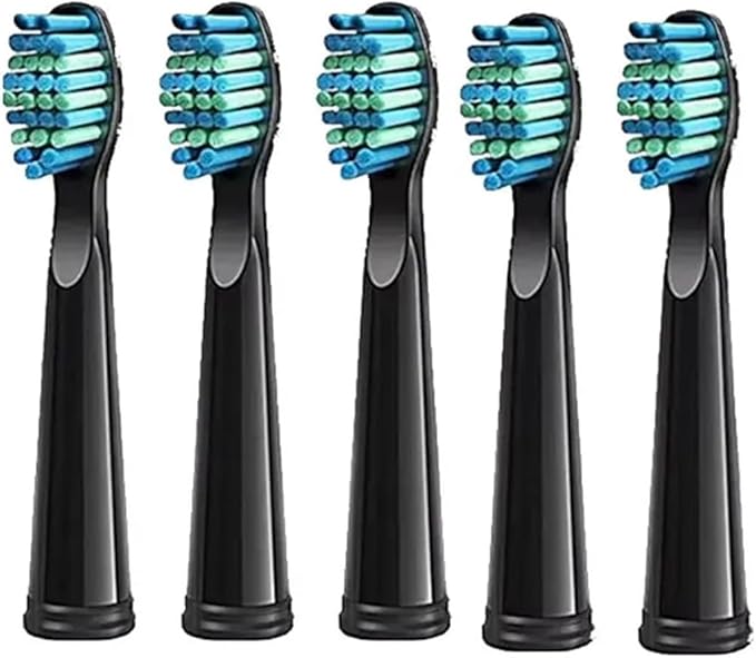 Compatible for Heads Sonic Replaceable Seago Tooth Brush Head Soft Bristle SG-507/508/551/548/575/949/958/2303(9 Brush Heads Cover)
