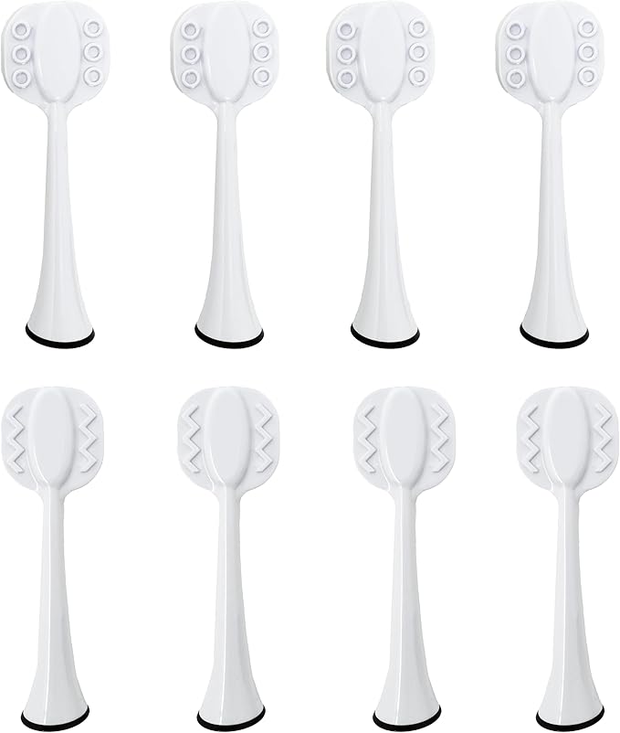 Tongue Brush Heads for Philips Sonicare Electric Toothbrush Tongue Scraper Refills for Fresh Breath Fits 4100/5100/6100/9023 Not Essence E Series or One 8-Pack