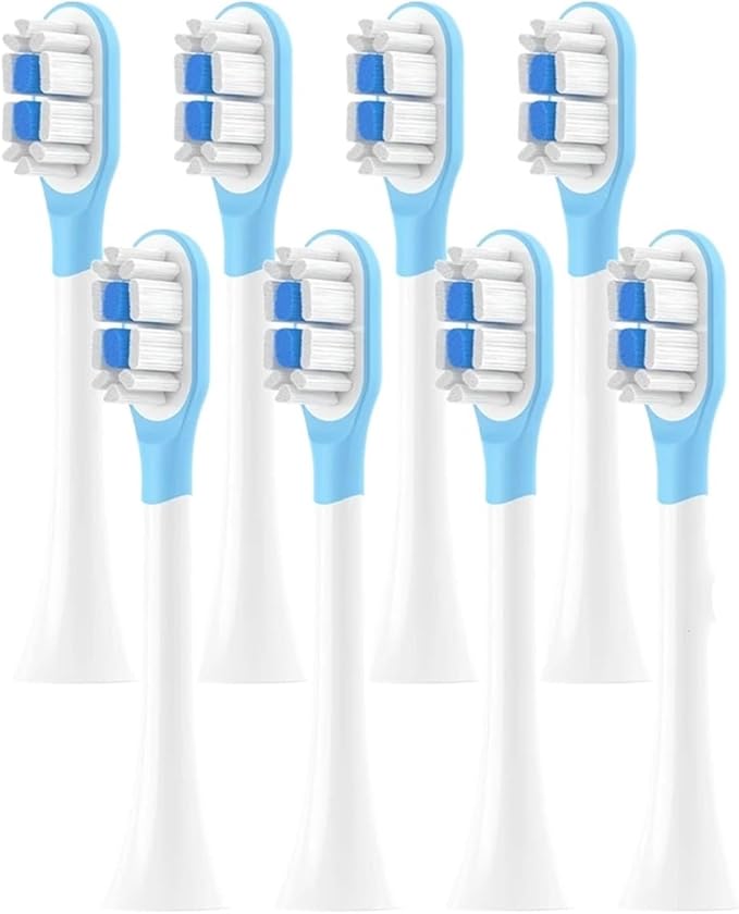 Replacement Toothbrush HeadsCompatible for Xiaomi Mijia T301/T302/T501C Electric(8 pcs BJ White)