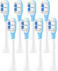 Replacement Toothbrush HeadsCompatible for Xiaomi Mijia T301/T302/T501C Electric(8 pcs BJ White)