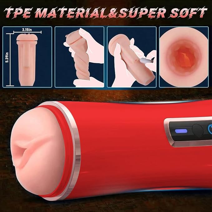 Male Masterburbatar with 10 Viboators Sucking Automatic Male Mastusbafor Hands Free Tight Sleeve Hoodies Pocket Puzzy Silicone Full Body Electric Blowjobob Machine for Man Massager Machine PWO2