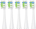 5 Pcs/10 Pcs Replacement Brush HeadsCompatible for AquaSonic Black Series Vibe Pro Duo Electric Toothbrush(5 pcs WT)