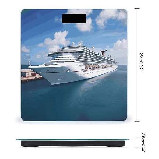 Cruise Ships Bathroom ScaleHighly Accurate Digital Weighing Machine for People Bright LED Display Weight Scale for The Aldult Home Use
