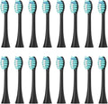 16pcs Electric Toothbrush HeadCompatible for 051B Cleaning Replacement Bristle Brush Heads Nozzles(16PCS Black)