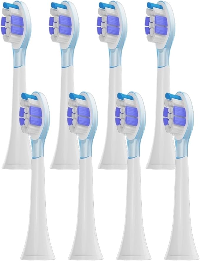 Replacement Toothbrush Heads Compatible with 1100 2100 4100 5100 5300 6100 7500 Series for Daily Deep Cleaning(8A2)