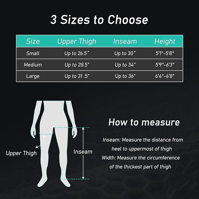 QUINEAR Professional Leg Recovery System Cordless Air Compression Boots with Sequential Compression Leg and Foot Massager Fast Recovery Therapy for Athletes FSA-HSA Eligible (Medium)