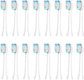 16pcs Electric Toothbrush HeadsCompatible for Sarmocare S100 S200 S600 S700 S800 S900 S710 S820 S910 Digoo DG-YS11(White 16pcs)