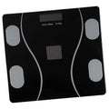 Baluue Practical Digital Body Weight Scale with USB Charging and Solar Power Accurate Fat and Bmi Measurement Tempered Glass for Monitoring