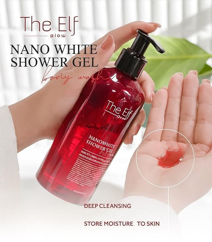 The Elf Nano White Shower Gel Aloe Vera Niacinamide Panthenol Collagen 275ml