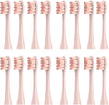 16pcs Replacement Brush HeadsCompatible for X/Pro/ Z1/ SE F1 One PW01/03/05/07/09 P5 Electric Toothbrush(16 Pink)