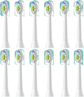 4/8/12/16pcs Replacement Toothbrush Heads Compatible for Philips Sonicare Soft Electric Brush Head 4100 6500 6100 7500 5(12pcs White)