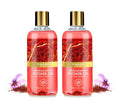 Vaadi Herbals Shower Gel - Sulfate-Free - Herbal Body Wash Both For Men And Women - 300 Ml (10.14 Fl Oz) - (Luxurious Saffron) (2 Bottles)