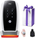 RIKE Hand Massager 6 Modes 6 Intensities Hand Massager with Heat and Compression Arthritis and Carpal Tunnel Valentines Day Gifts for WomenWhite Elephant Gifts for Adults (White)