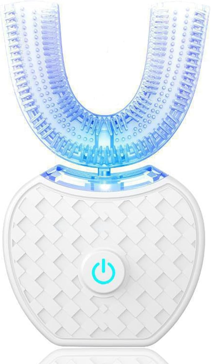 VIDECOR Toothbrush Electric Sonic Toothbrush Automatic Cleaning Toothbrush U-Shaped Teeth whitening Brush 360° Ultrasonic Electric Toothbrush for AdultA
