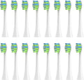 Compatible for 360 T1 Oracleen Puppy Y1 Electric Toothbrush Replacement Heads4-16pcs(16pcs Whitening)
