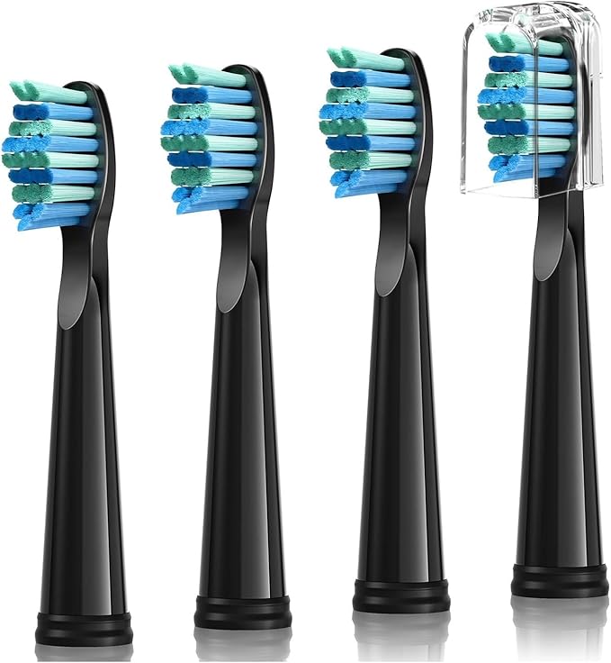 Compatible for Fairywill 4/8/12/16PCS Electric Toothbrushes Replacement Heads Toothbrush Sets for FW-507 FW-508(FW02(2pack-8pcs))