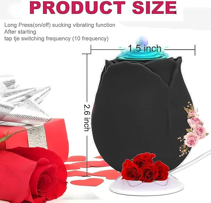 2026 Upgraded Version 10 Intense Suction Patterns 10 Continuous Insertion Rose Adult Tool 2025 Women Toys Automatic Electric Adult Toys Machine USB Rechargeable XJH-Black54