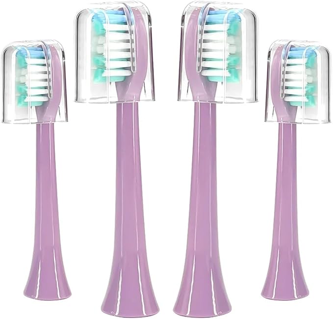 Electric Tooth Brush Head ReplacementCompatible for S100 Ultrasonic Sonic Toothbrush Toothbrushes(Purple-4)