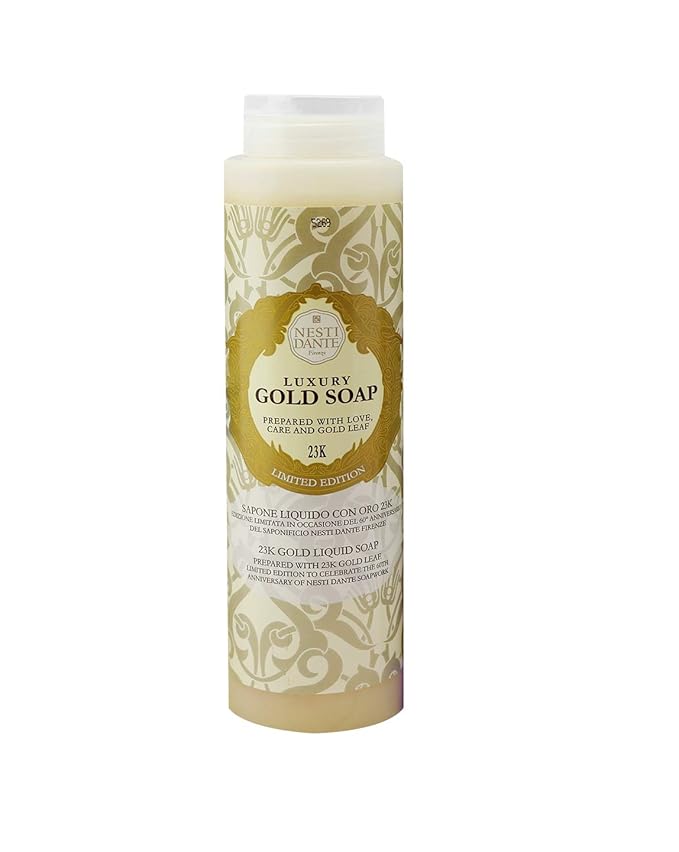 Nesti Dante Luxury Gold Soap 60th Anniversary Bath &amp Shower Gel 10.2oz/300ml