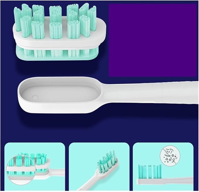 90pcs Compatible for T300 T500 T700 Ultrasonic Compatible for Electric Toothbrush Nozzles High-Density Replacement Tooth Brush Head(Blue-Standard)