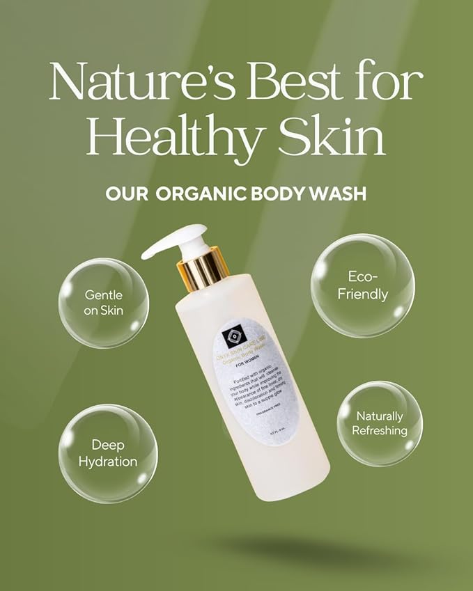 Organic Body Wash Anti Aging - 11 Available Fragrances - for Women (Fragrance Free)