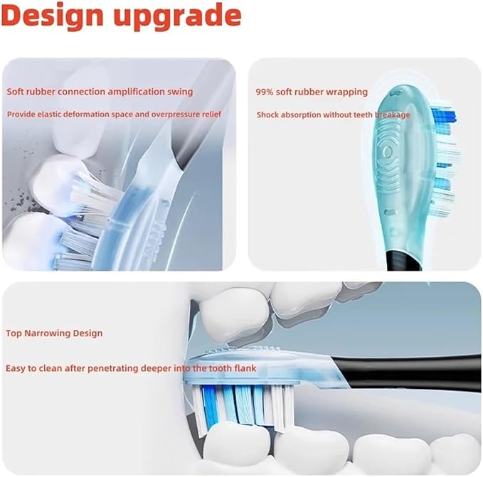 Compatible for Toothbrush Head Clean Series Shock Cleaning Protection Universal 2-Pack(UG01 2PCS)