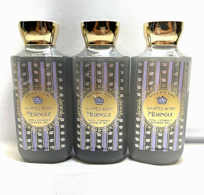 3 Whipped Berry Meringue Shower Gel Bath Body 10 fl oz