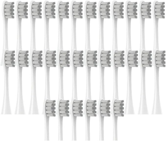 30PCS Vacuum BrushCompatible for X/X PRO/ Z1/ F1/ One/Air 2 /SE Replacement Head Toothbrush Nozzles Soft(30Gray)