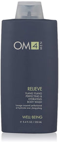 Organic Male OM4 Relieve: Ylang Ylang Perfecting &amp Hydrating Body Wash - Calming and Ultra Nourishing bodycare for Men