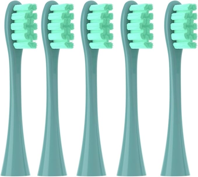 Colorful Brush Heads Fit Flow Air 2 Practical Daily Cleaning(5 Green)