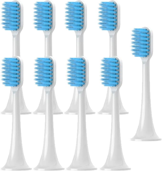 Replacement Brush Heads Compatible for Mijia T300 T500 T700 Electric Toothbrush(9pcs)