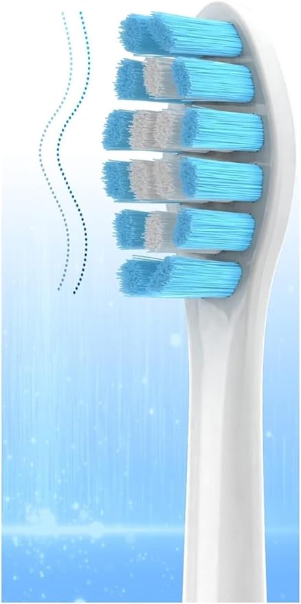 8Pack Replacement Toothbrush Heads Compatible with Phlps Soni Care Sonicare Brush HeadWhite(8pcs Blue)