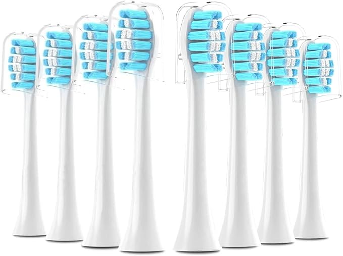 8Pack Replacement Toothbrush Heads Compatible with Phlps Soni Care Heads(8pcs Green)