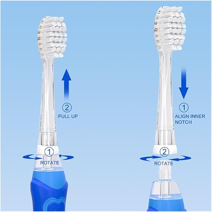 10PCS Replacement Toothbrush HeadsCompatible for SeagoSG977/EK6/EK7/SG513 Electric(Smaller)