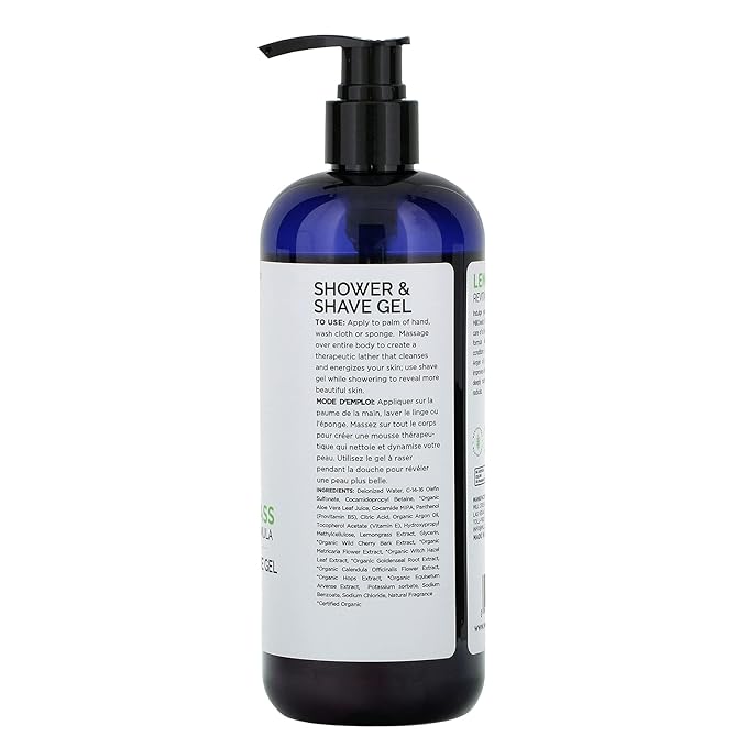 Mill Creek Lemongrass 2-In-1 Shower &amp Shave Gel Parabens Free 14 Fluid Ounces (Pack Of 3)