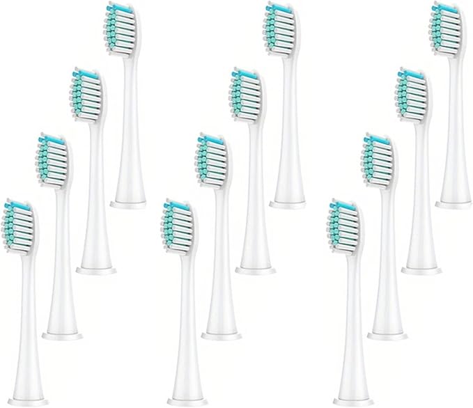 4/8/12/16/20PCS Replacement Toothbrush Head Compatible Withz Compatible for Phil Sonic Electric Refills Fit Diamond Cleaning(Brown)
