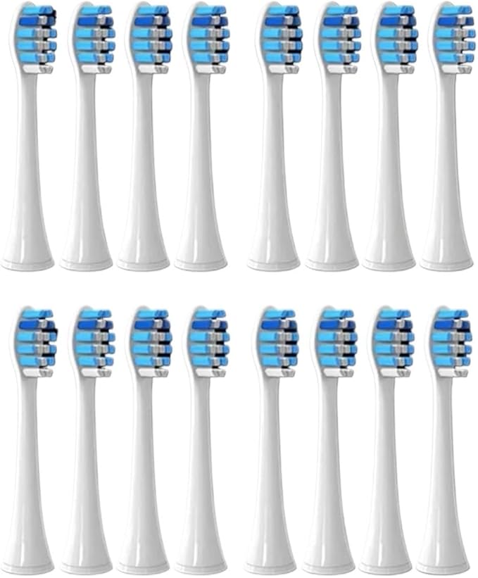 Compatible for Philips Sonicare Toothbrush Brush Head Replacement Heads HX3/HX6/HX9 Series HX3210/3211/6150/6500/6510/6530/9342/6730(16P3)