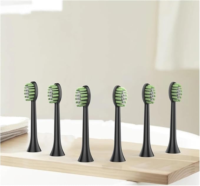 Electric Toothbrushes Replacement Heads Toothbrush 12pcs/Set Compatible for JK-Y05 Head Sets(JK-ST01BK)