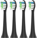 SuitableCompatible for Evowera Electric Toothbrush Planck O2 Replacement Heads Medium Hardness Vacuum(4PCS Black)