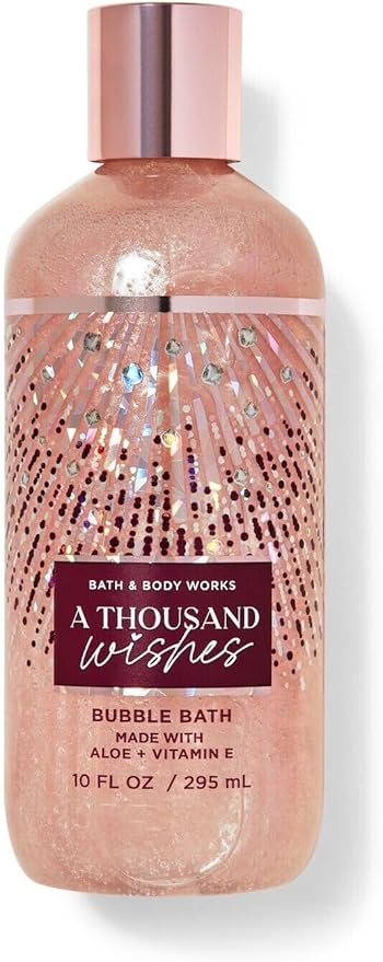 Bath &amp Body Works A Thousand Wishes Bubble Bath with Shea and Cocoa Butter 10 fl oz / 295 mL (A Thousand Wishess)