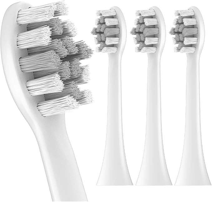 AccessoriesCompatible for XiaomiSonic Electric Toothbrush Replacement Brush Heads Toothbrushes Head Compatible for MijiaT300 T500/C T700(White-12 Pcs)