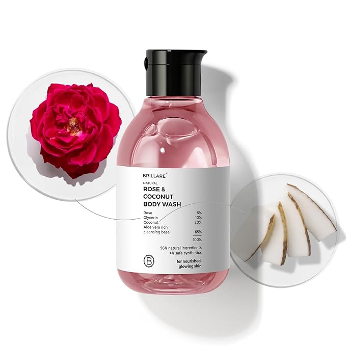 BRILLARE Rose &amp Coconut Body Wash